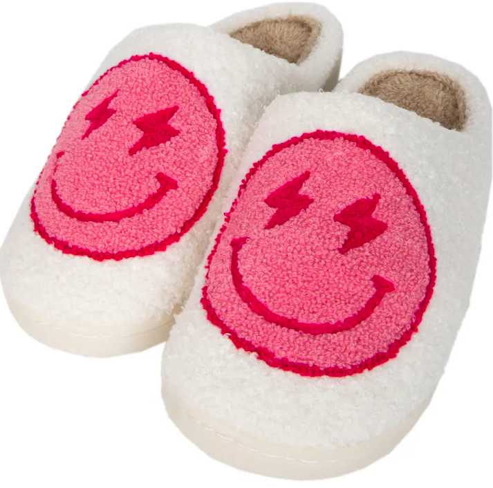 Lighting Happy Slippers Hot Pink L/XL