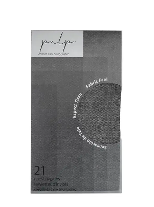 Pulp Napkins Guest Black