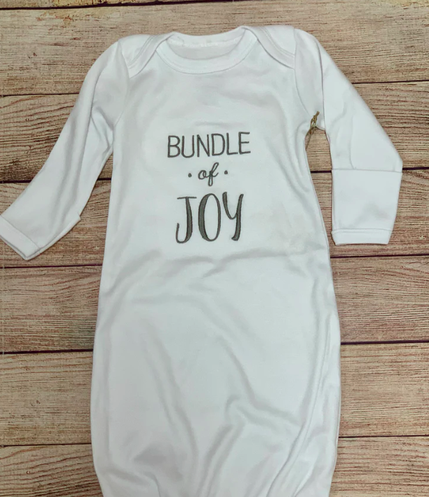Newborn Baby Gown BUNDLE OF JOY