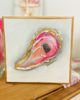Nella Original Painting 6x6 "Oyster Love" Spring Vibes