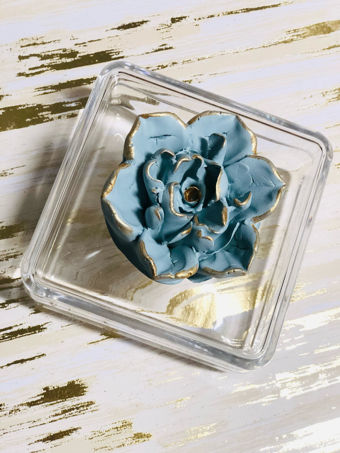 Acrylic Box Turquoise Magnolia