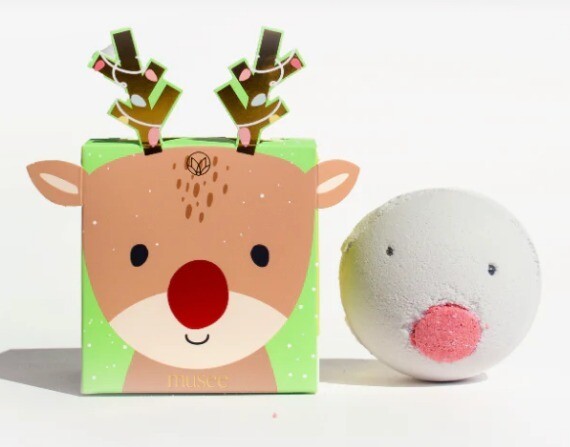 Musee Bath Bomb Rudolph Red Nosed Reindeer