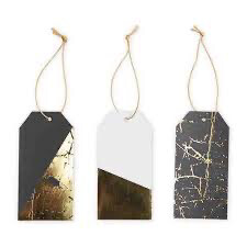 Black/Gold Paper Tags