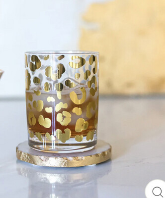 Cocktail Glass "Golden Leopard"