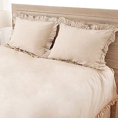 PomPom at Home Duvet Set Madison Twin Taupe