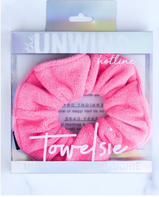 Towelsie Microfiber Scrunchie Hot Pink