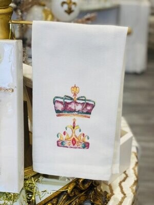 Cotton Tea Towel Mardi Gras Royalty