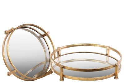 UT Round Mirror Tray LARGE