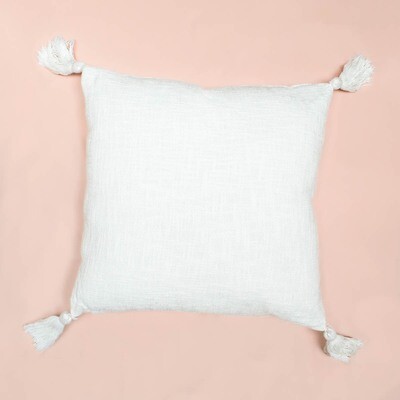Windsor Woven Pillow White