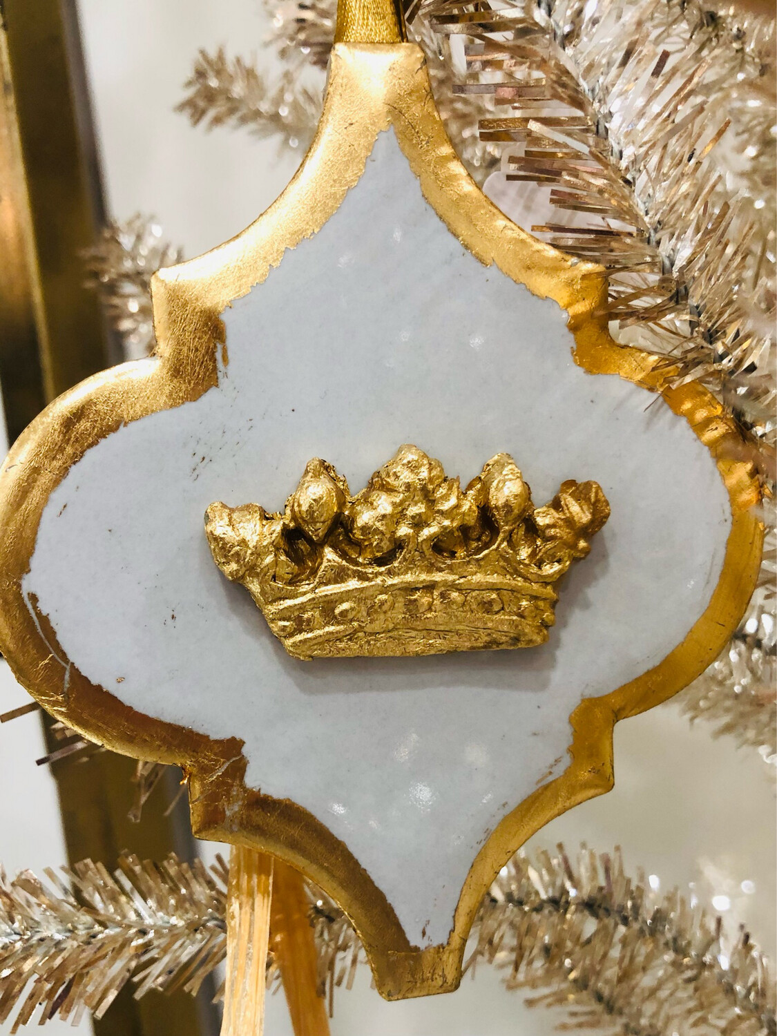 Nella Original Grey Tile Ornament STAMPED "THE ROYAL CROWN"