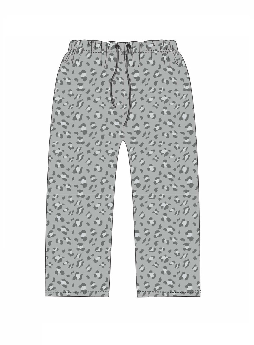 Grey Leopard PJ Pants XL