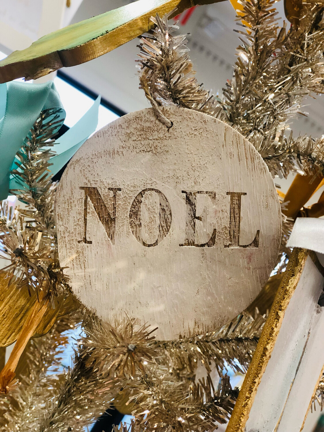 Wood Ornament "NOEL"