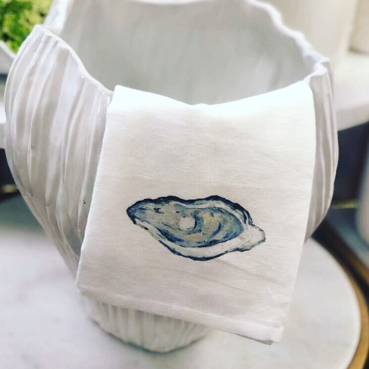 Cotton Tea Towel Oyster