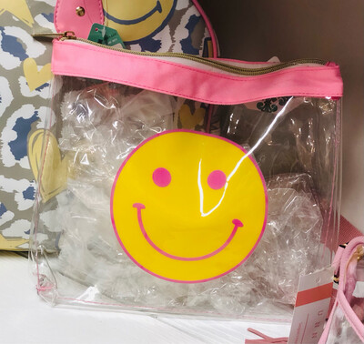 Clear Zipper Pouch ALL SMILES