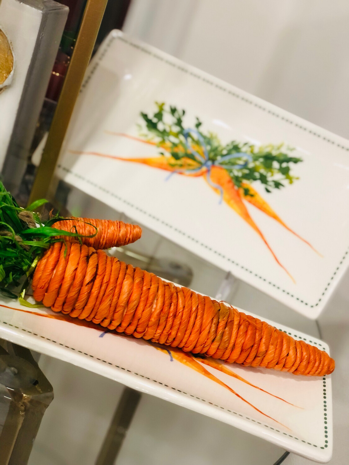 Easter Decor "Carrot Patch" Serving Plate