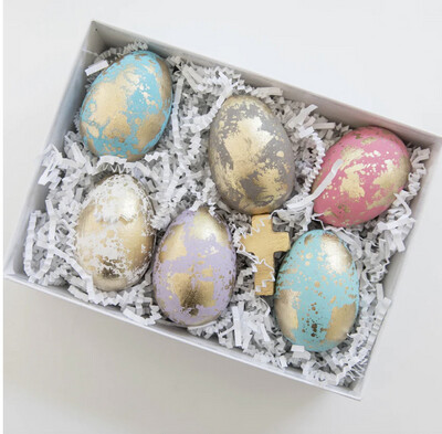 Easter Decor "Egg-static Wood Eggs" Multi