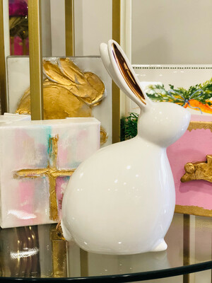 Easter Decor "Peter Cottontail" White