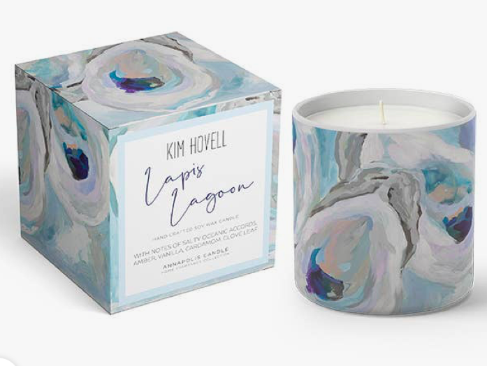 Kim Hovell Collection Candle - 8oz Boxed LAPIS LAGOON