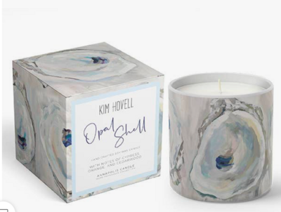 Kim Hovell Collection Candle - 8oz Boxed OPAL SHELL