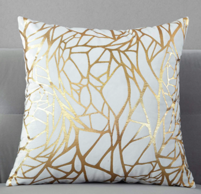 18" Gold Design Pillow
