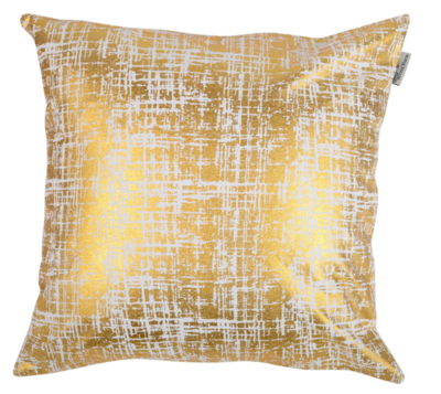 18" Gold Abstract Pillow
