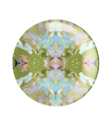 Laura Park Melamine Plate - Stained Glass Green