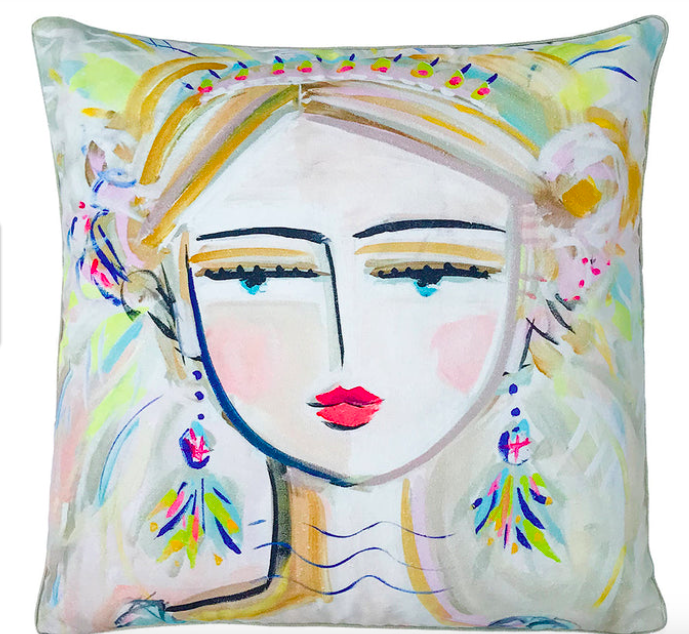 Pillow Cover "She Is Fierce" Blonde