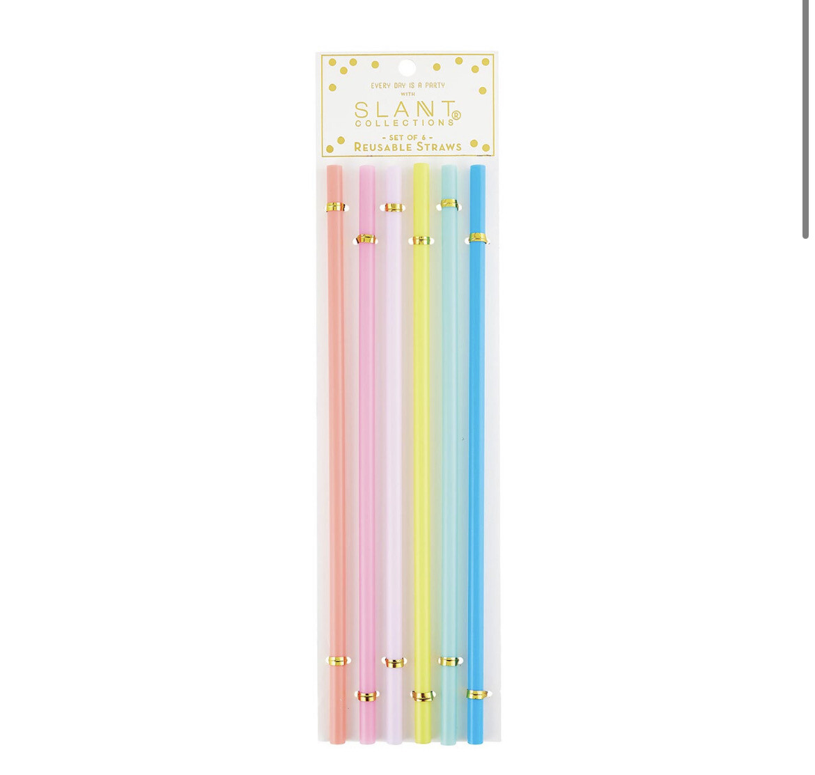 Party Time Reuseable Straws