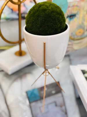 Standing Pot With Greenery