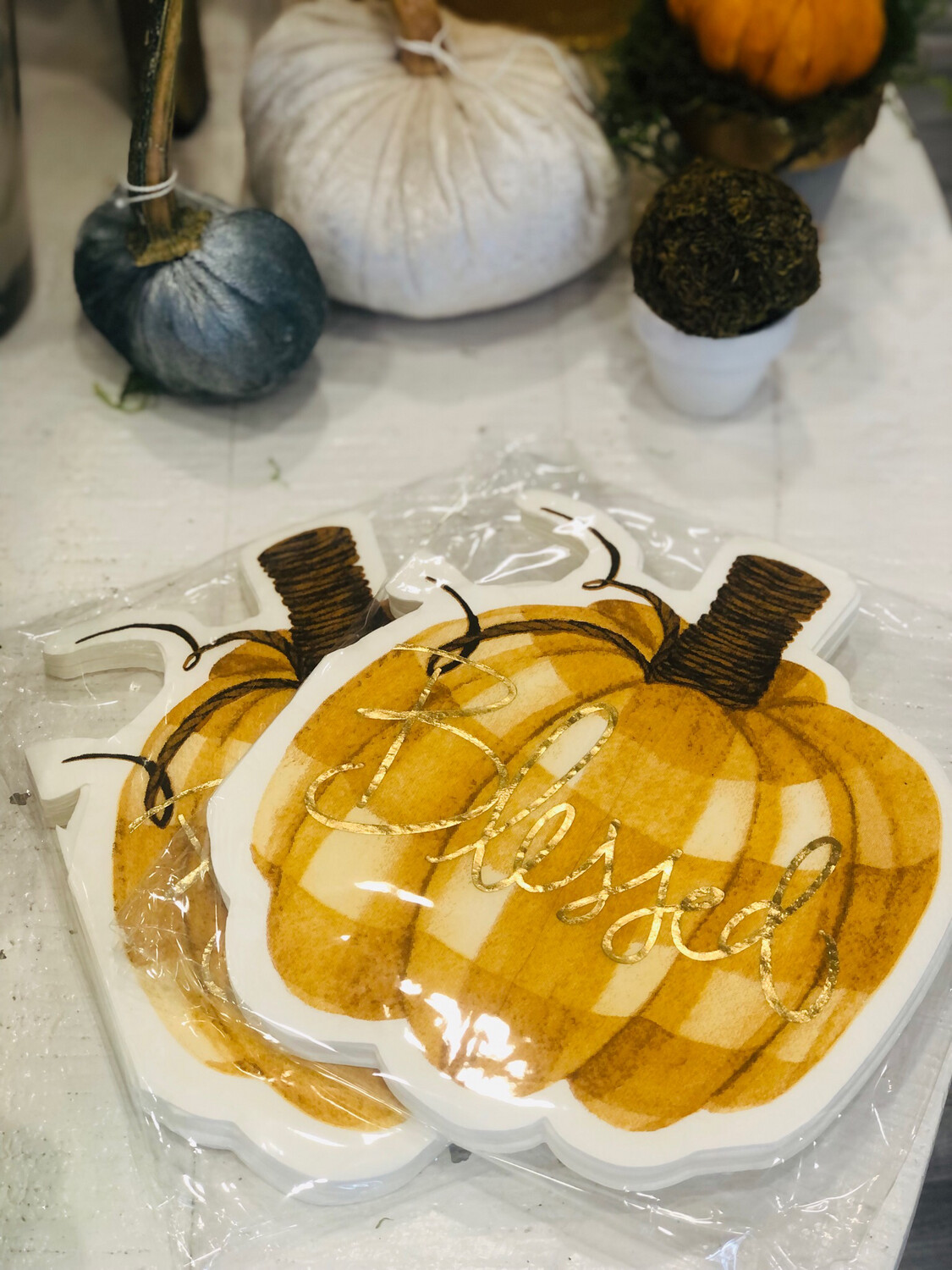 Diecut Pumpkin Napkins