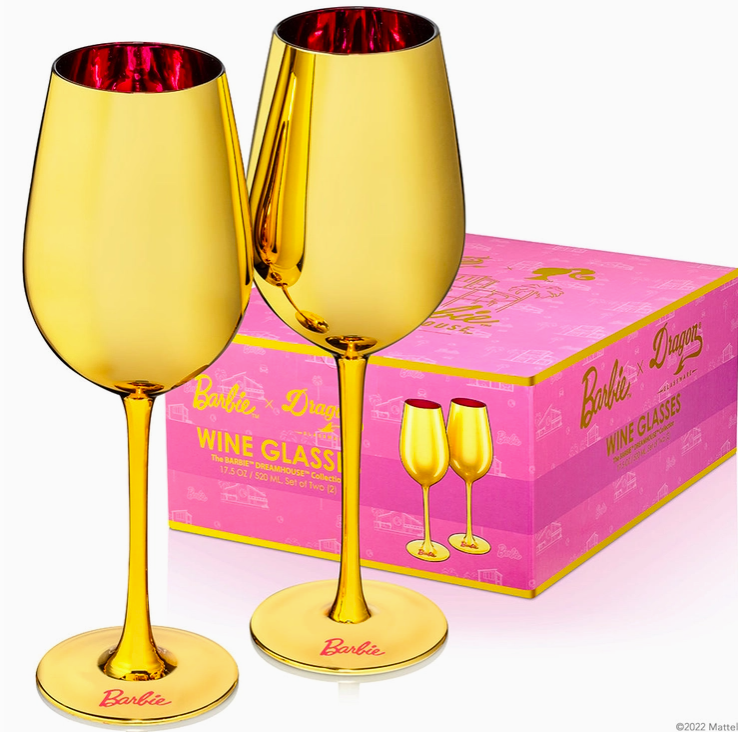 Barbie™ X Dragon Glassware® Dreamhouse™ Wine Glasses