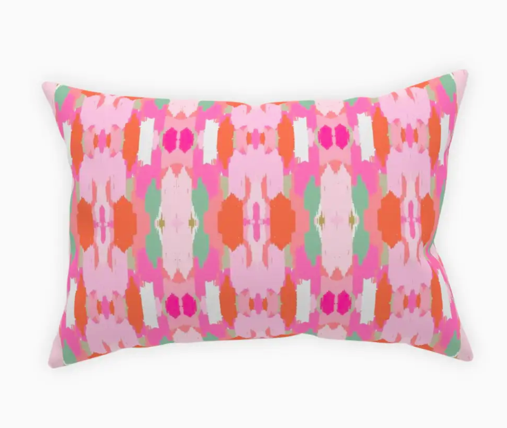 Pink Belmont Indoor/Outdoor Lumbar Pillow