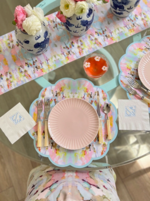 Paper Scalloped Placemats-Brooks Ave by Laura Park