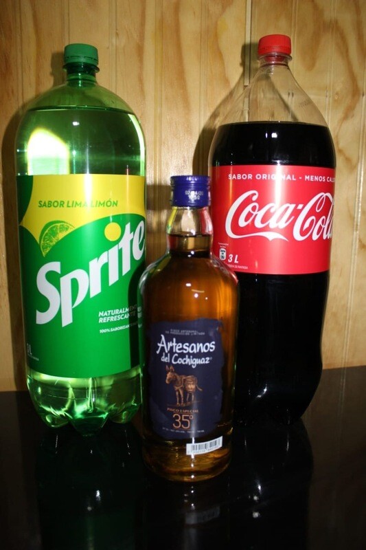 Promoción pisco + bebida (coca cola o Sprite)