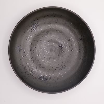 黒釉 八寸鉢