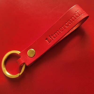 Limercantile leather keychains