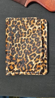 Leopard/black passport book