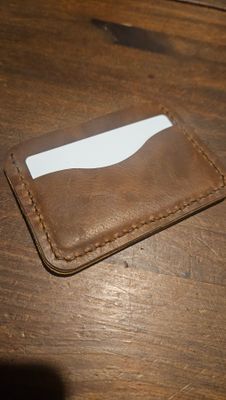 Smooth brown Minimal wallet