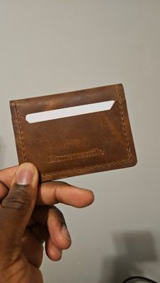Brown flip Wallet