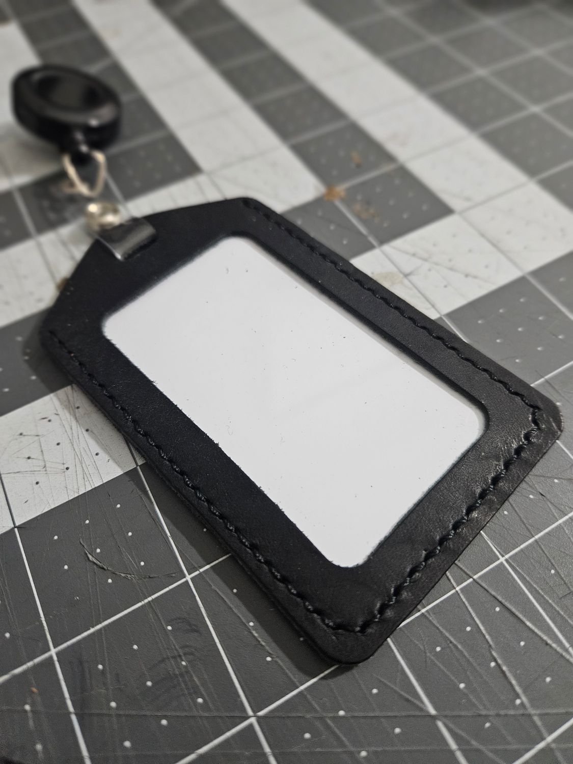 Black Leather ID Badges