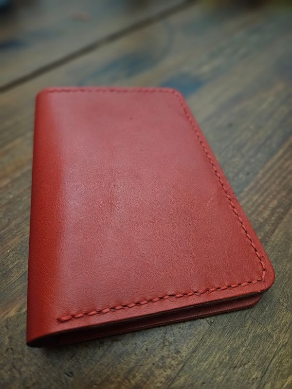 Red leather passport