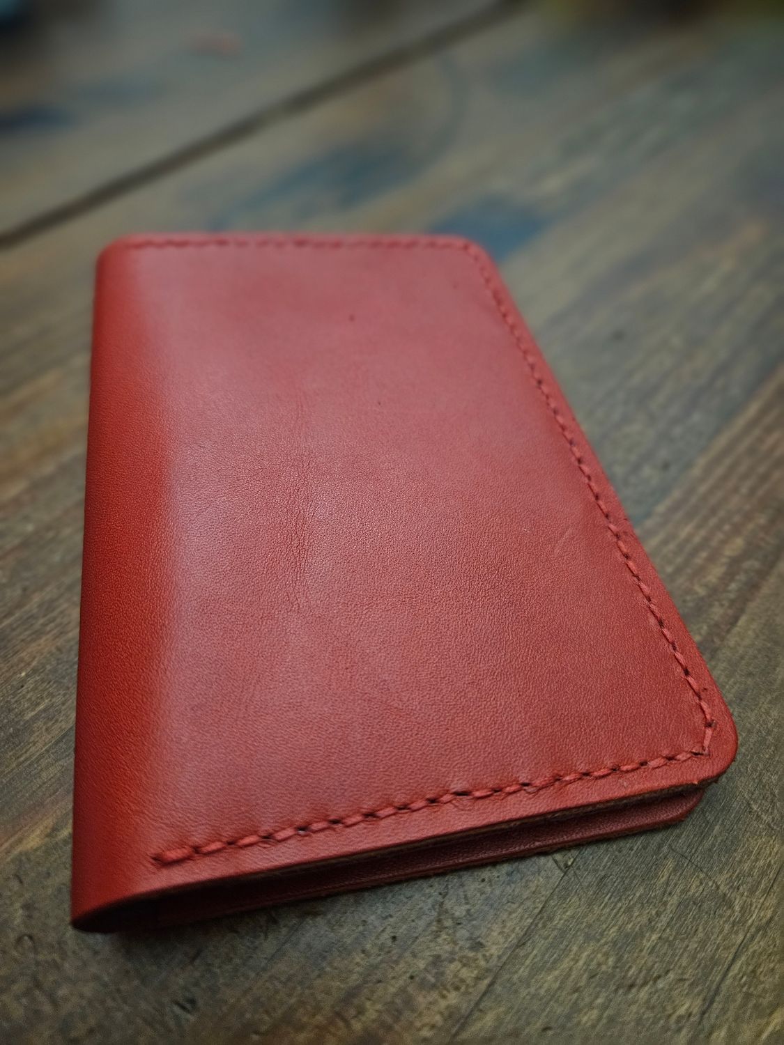 Red leather passport