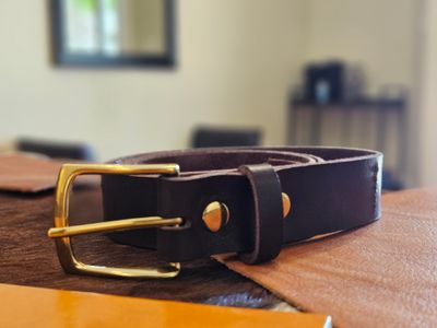 Chocolate Brown Leather belt