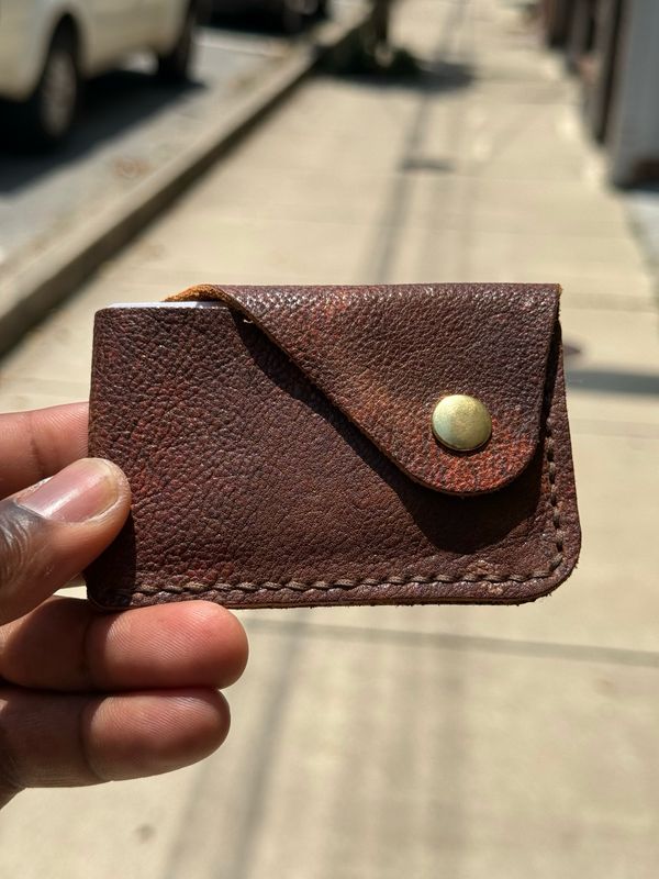Rustic Leather Flip wallet
