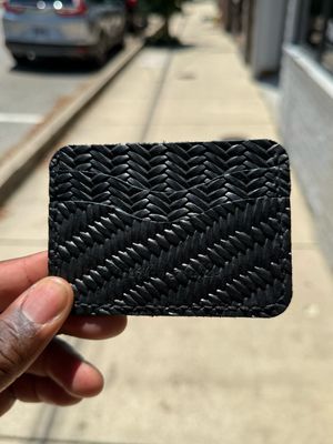 Black Woven Wallet