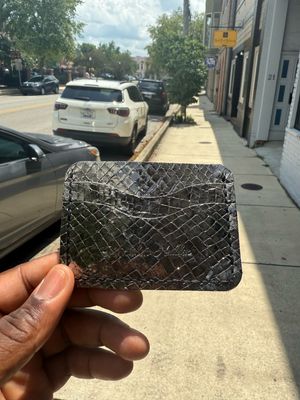 Metallic print “ Novice “ Wallet 