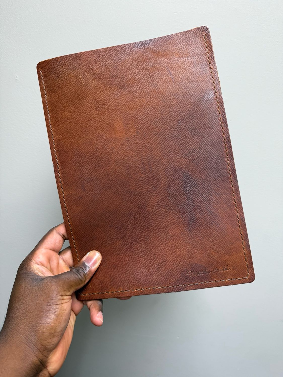 Rustic Brown Leather IPad sleeve