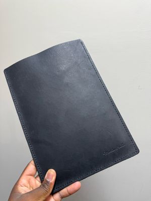 Black Leather IPad Sleeve