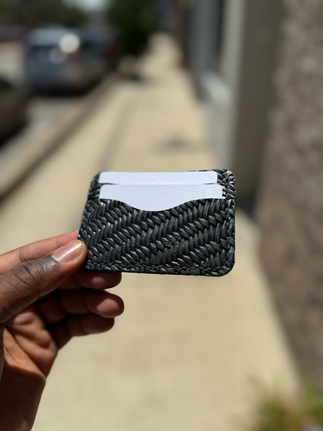 The “Novice” woven leather 