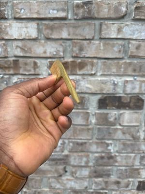 Sandalwood Rat tail Comb (detangling and separating )